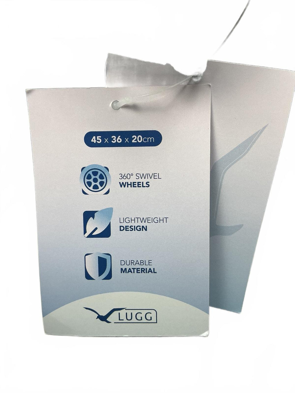 LUGG Cabin Bag Lightweight Durable 45x36x20cm Grey New