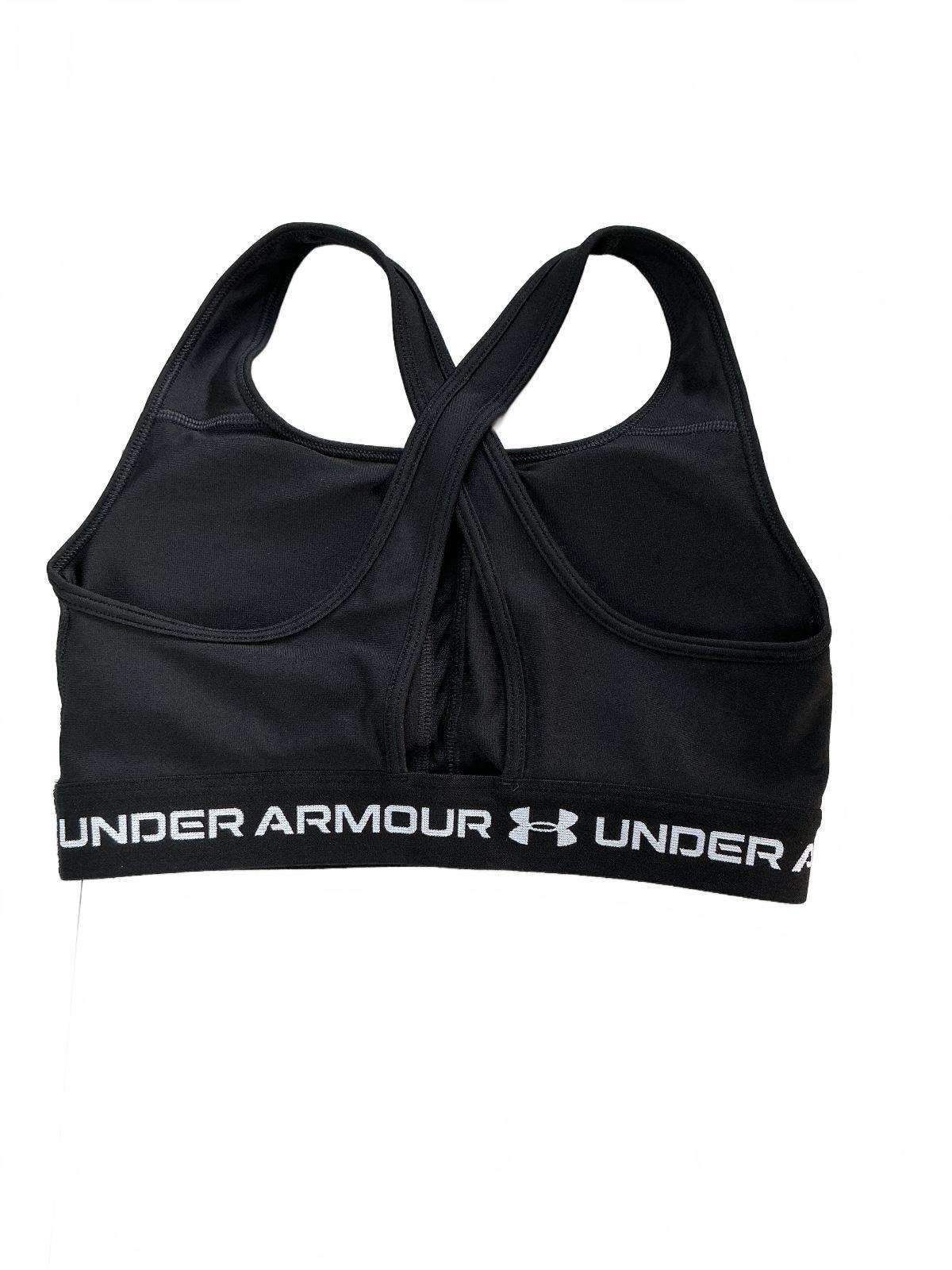 Under Armour Sports Bra Women M Black Compression Support