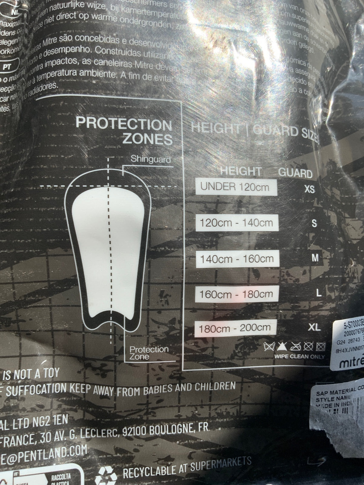 Mitre Aircell And Aircell Carbon Slip Shin Guards Size Small S Football