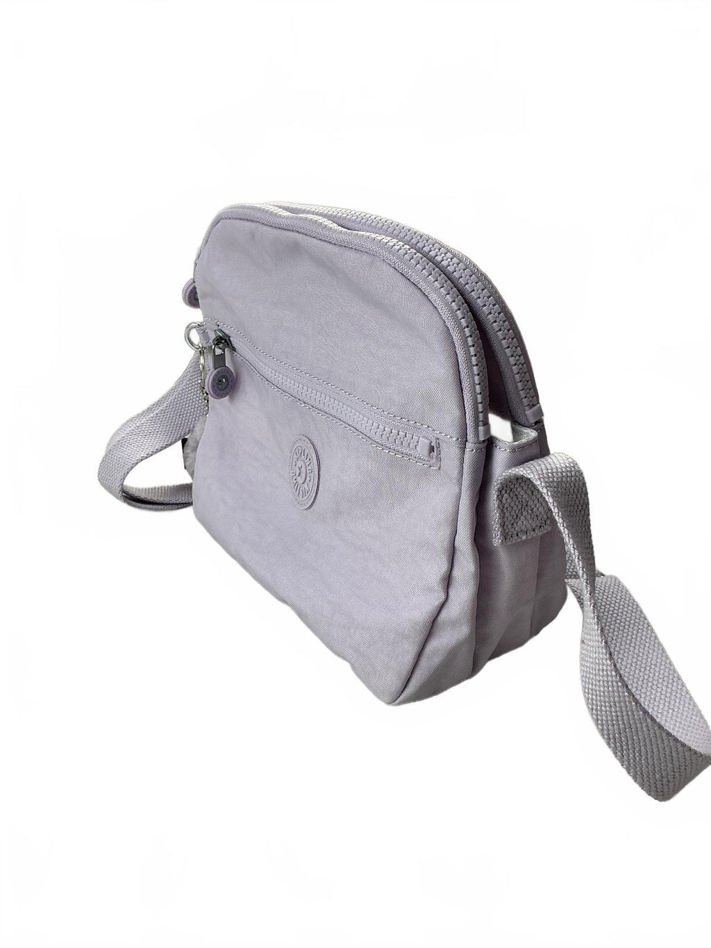 Kipling Keeffe Crossbody Bag Women Small Lilac Dual Zip Pocket Adjustable Strap