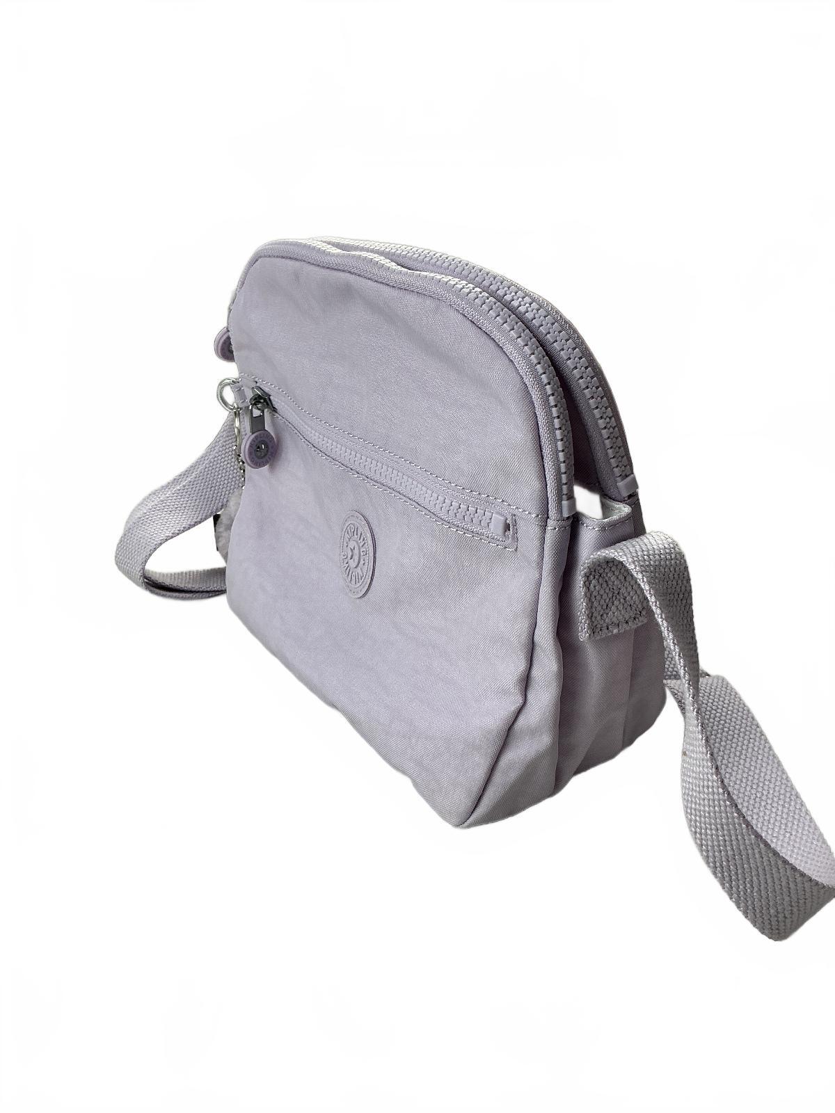 Kipling Keeffe Crossbody Bag Women Small Lilac Dual Zip Pocket Adjustable Strap