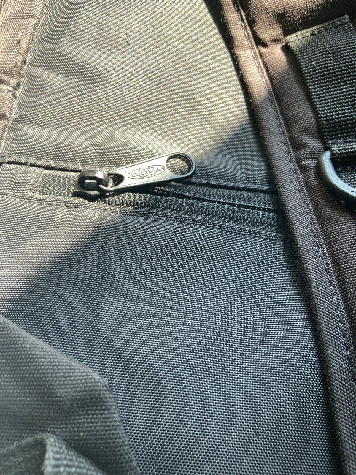Eastpak Black Backpack Adjustable Straps Durable Travel Bag Size Medium