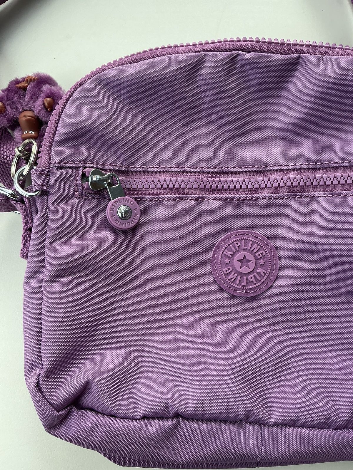 Kipling Keeffe Crossbody Bag Women Purple Lightweight Adjustable Strap