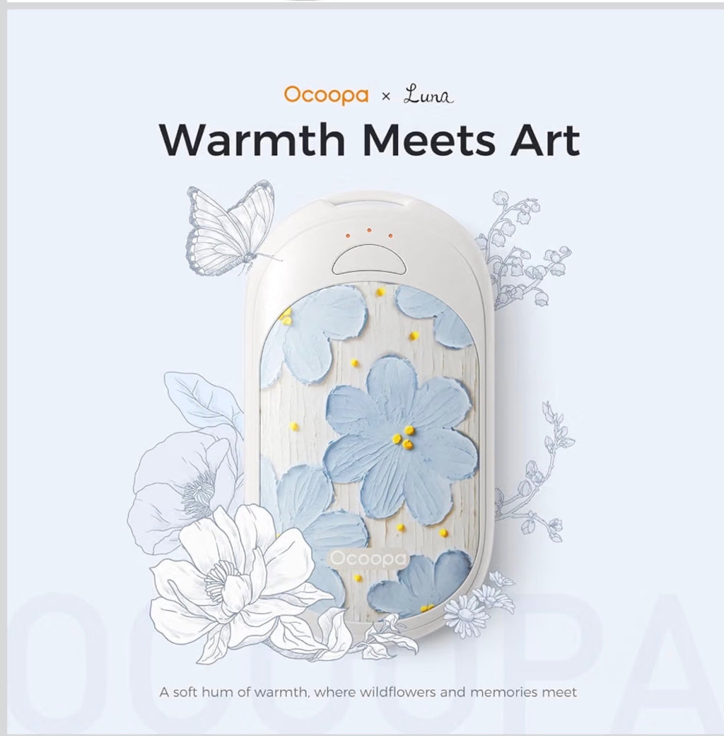 Ocoopa UT3lite New Rechargeable Hand Warmers Magnetic Twins Soft Morning Art