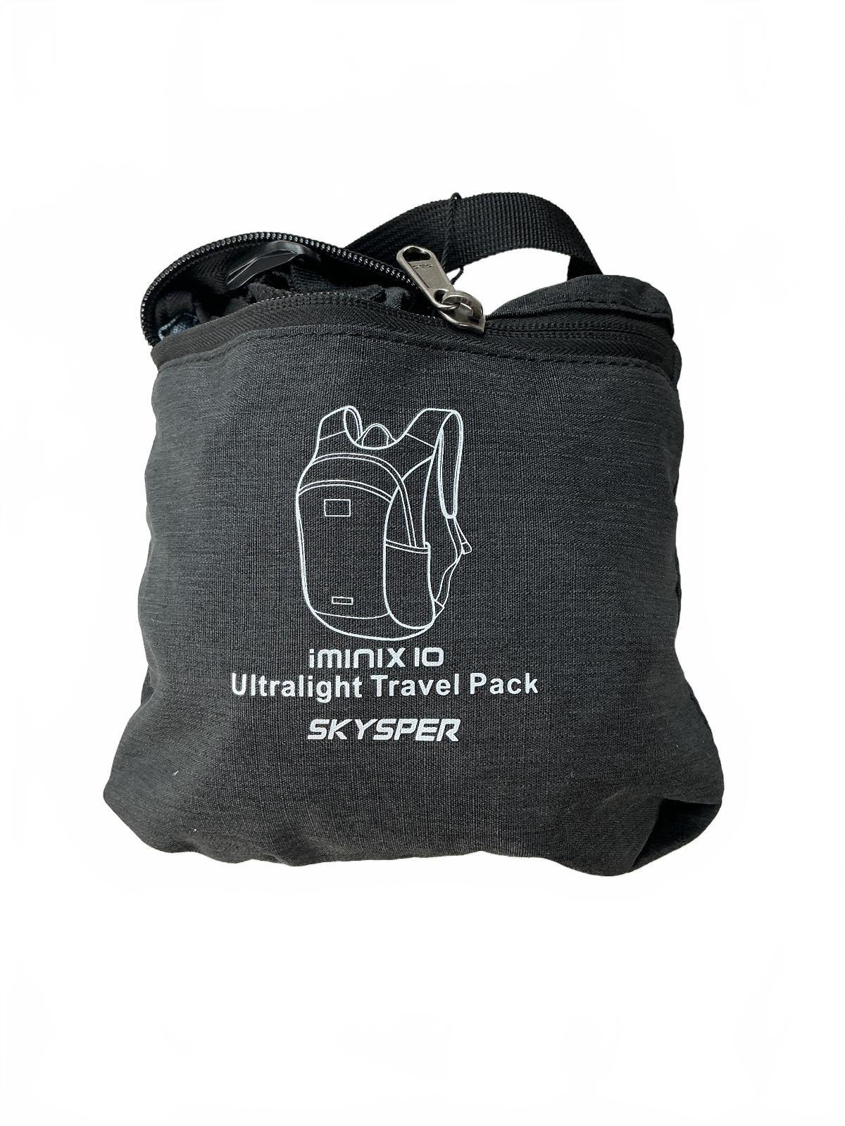 SKYSPER Imnix 10L Unisex Ultralight Travel Pack Gray Lightweight