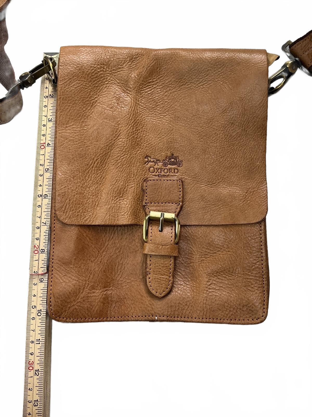 Oxford Chariot Unisex Luxury Bespoke Leather Crossbody Bag Brown