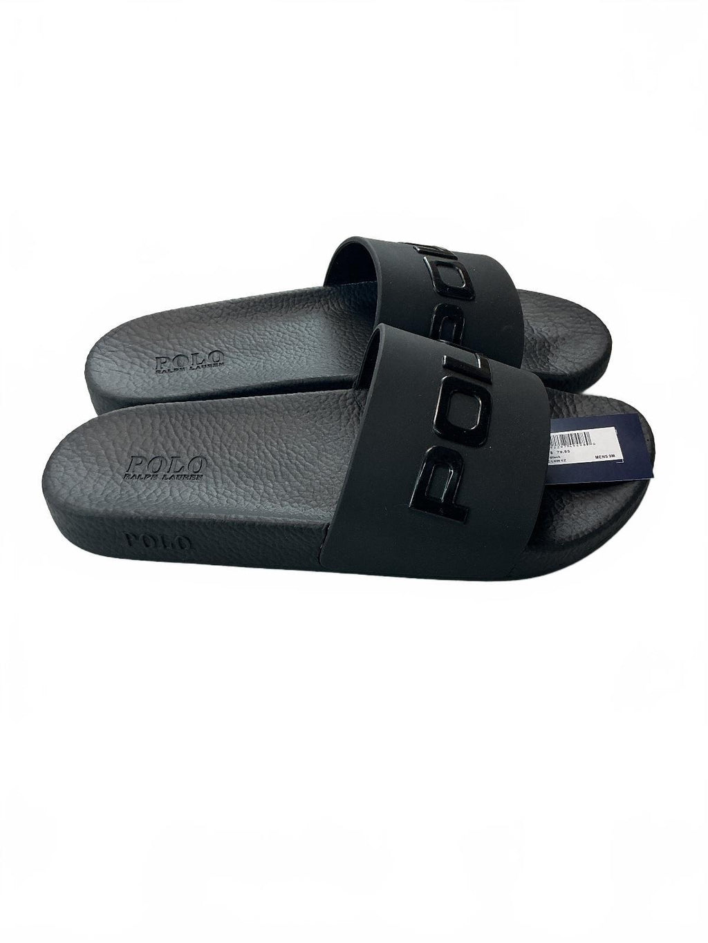 Polo Ralph Lauren Black Slides Sandals Mens UK 8