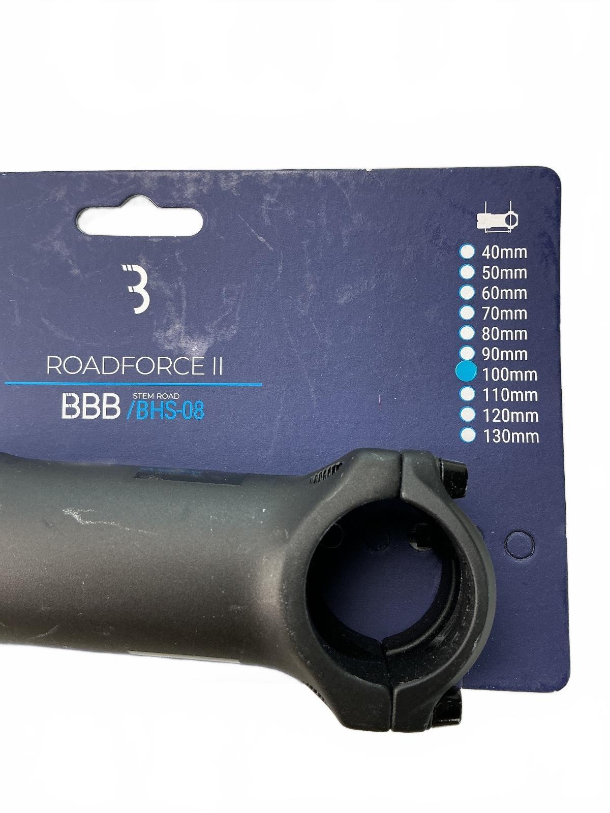 BBB Roadforce II Bicycle Stem 31.8mm Black 100mm