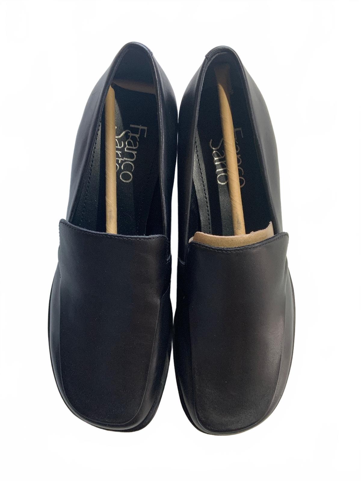 Franco Sarto L-Bocca Black Leather Loafers UK 3.5