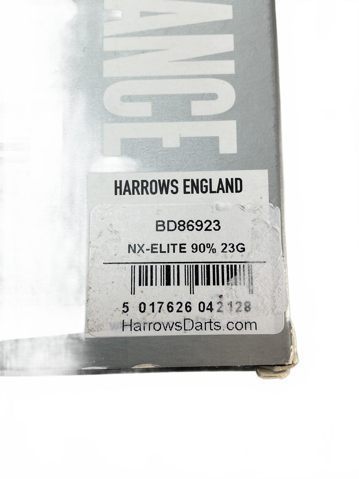 Harrows NX-Elite 90% 23g Men's Steel Tip Darts Supergrip Black Case