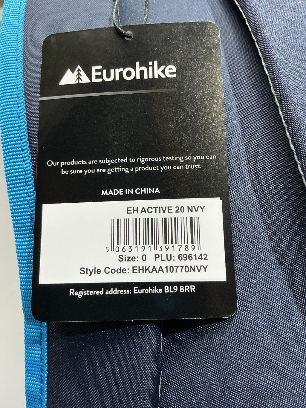 *NEW* Eurohike Active 20 Day Pack 20L Blue Lightweight Backpack