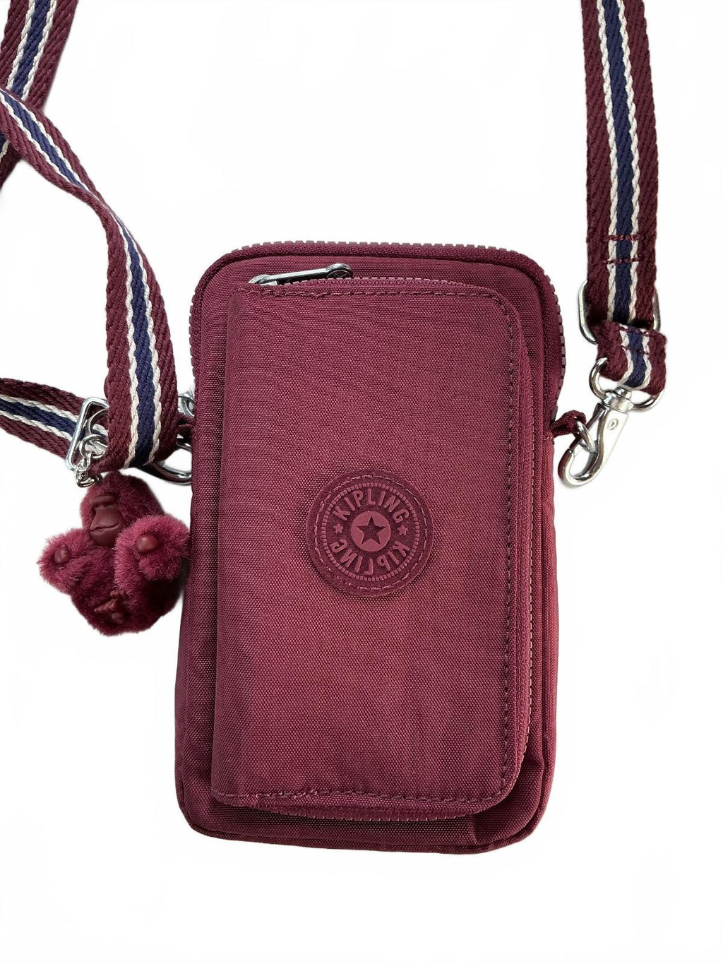 Kipling Telmo Small Crossbody Bag Women Small Burgundy Removable Strap