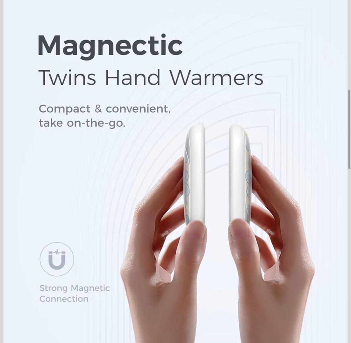 Ocoopa UT3lite New Rechargeable Hand Warmers Magnetic Twins Soft Morning Art