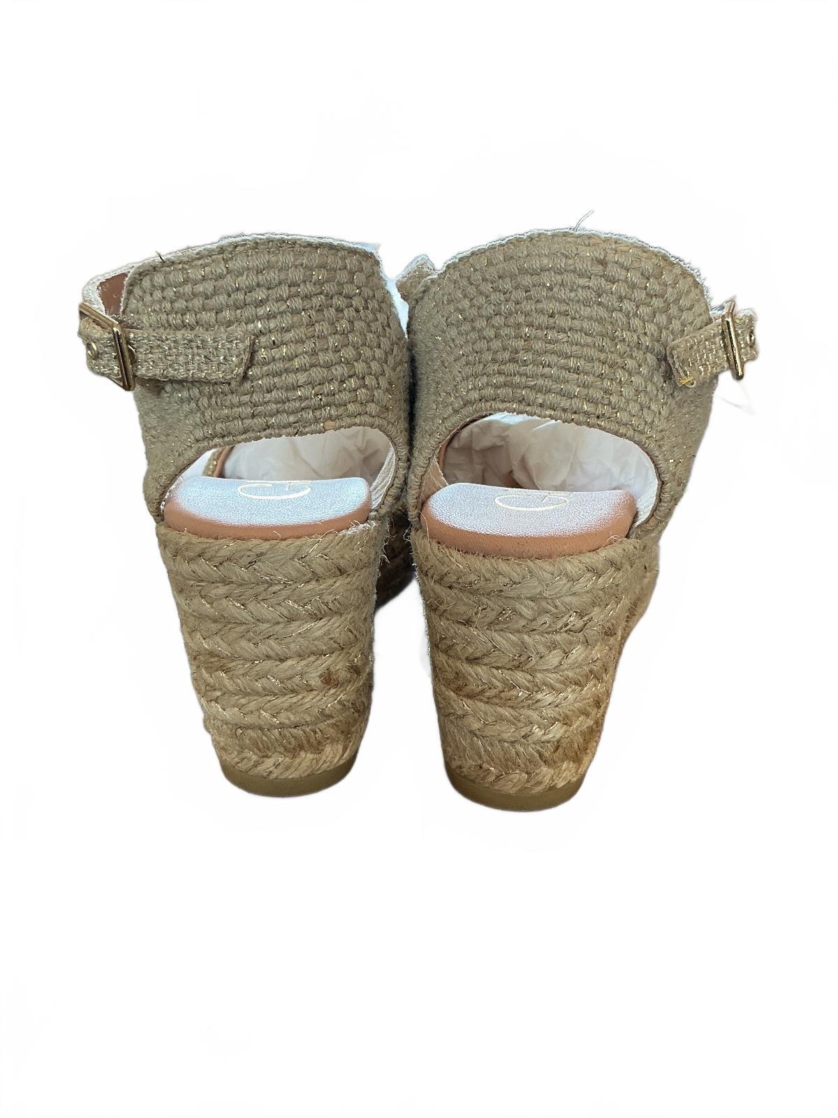 Gaimo Beige Espadrille Wedge Sandals Size 36 Uk 4 Summer Casual Shoes