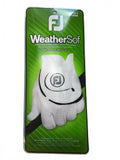 *NEW* FootJoy WeatherSof Men's Large Left Golf Glove White Black Durable Grip