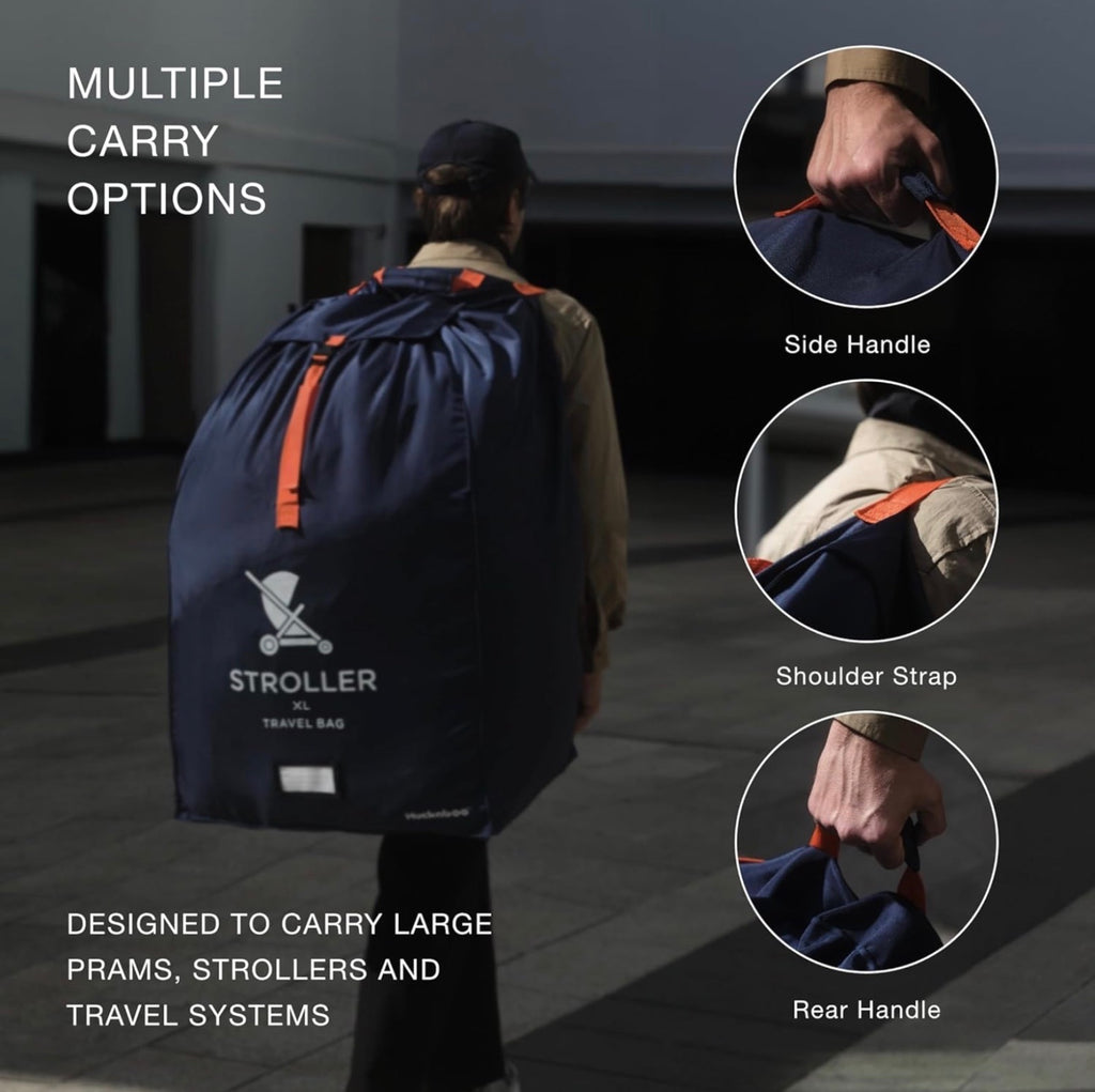 Huckaboo XL Stroller Travel Bag Unisex Blue Durable Padded Carry Options