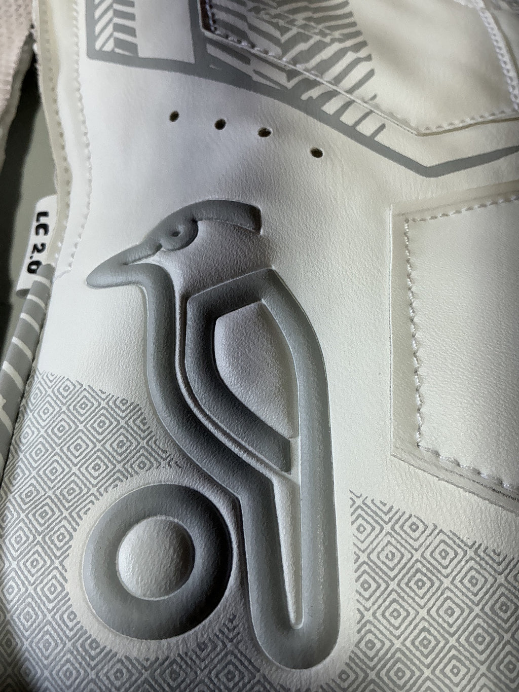 Kookaburra LC 2.0 Cricket Wicketkeeping Gloves Youth Size White Gray