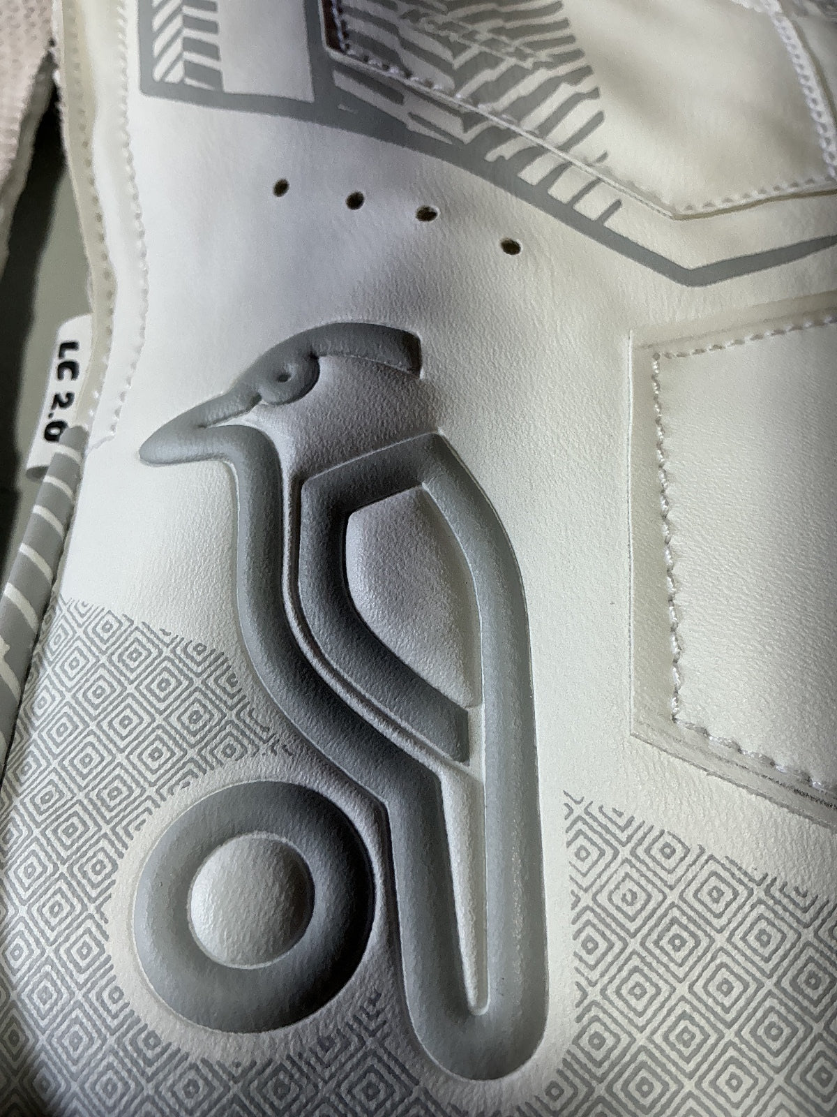 Kookaburra LC 2.0 Cricket Wicketkeeping Gloves Youth Size White Gray