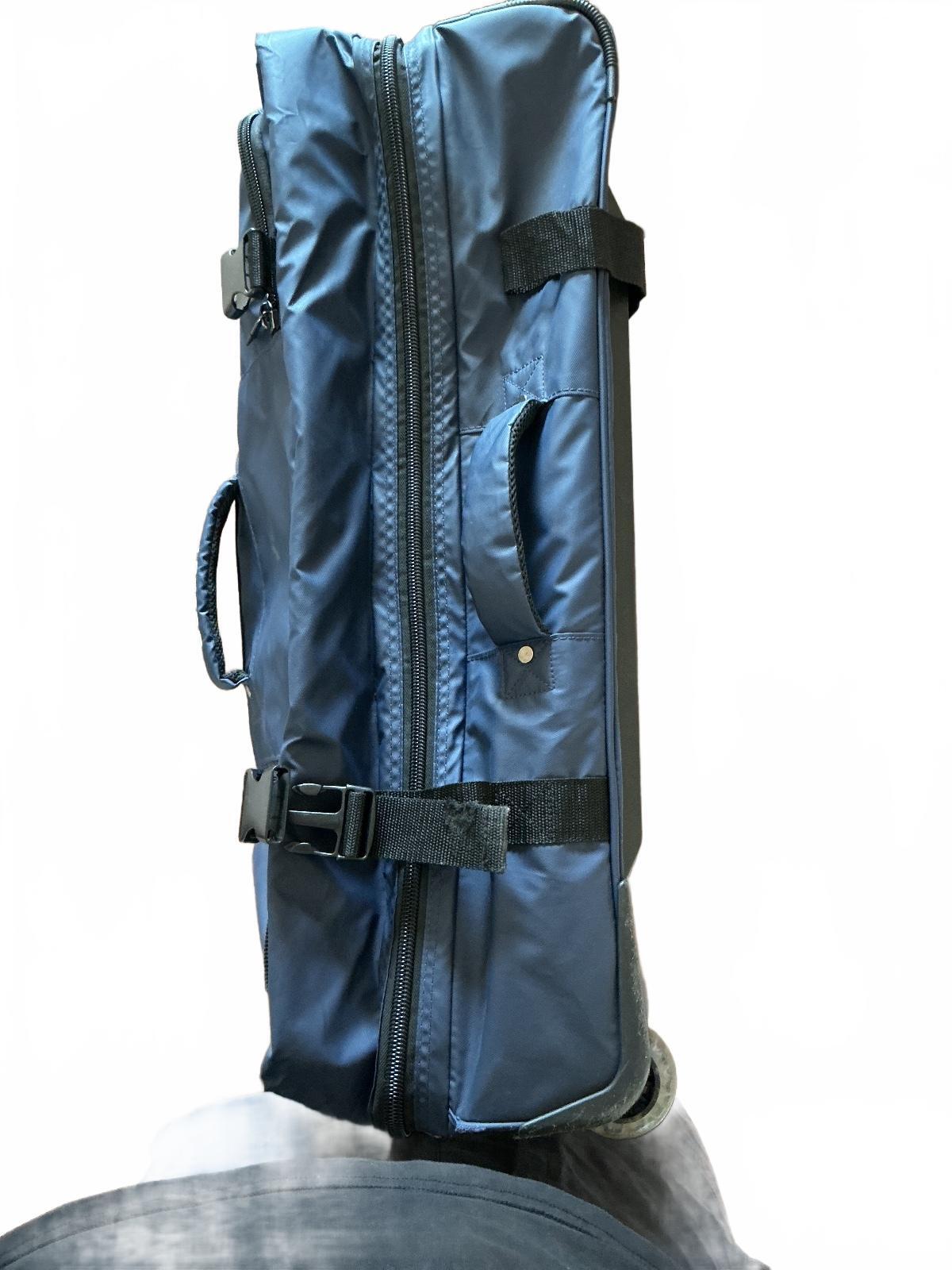 Delsey Large Navy Blue Wheeled Travel Bag with Multiple Handles XL
