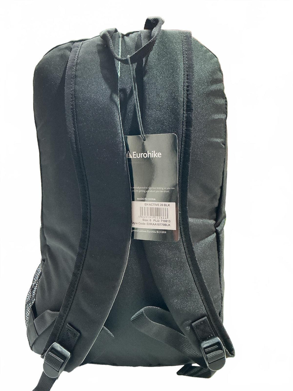 *NEW* Eurohike Active 20 Day Pack 20L Black Lightweight Backpack
