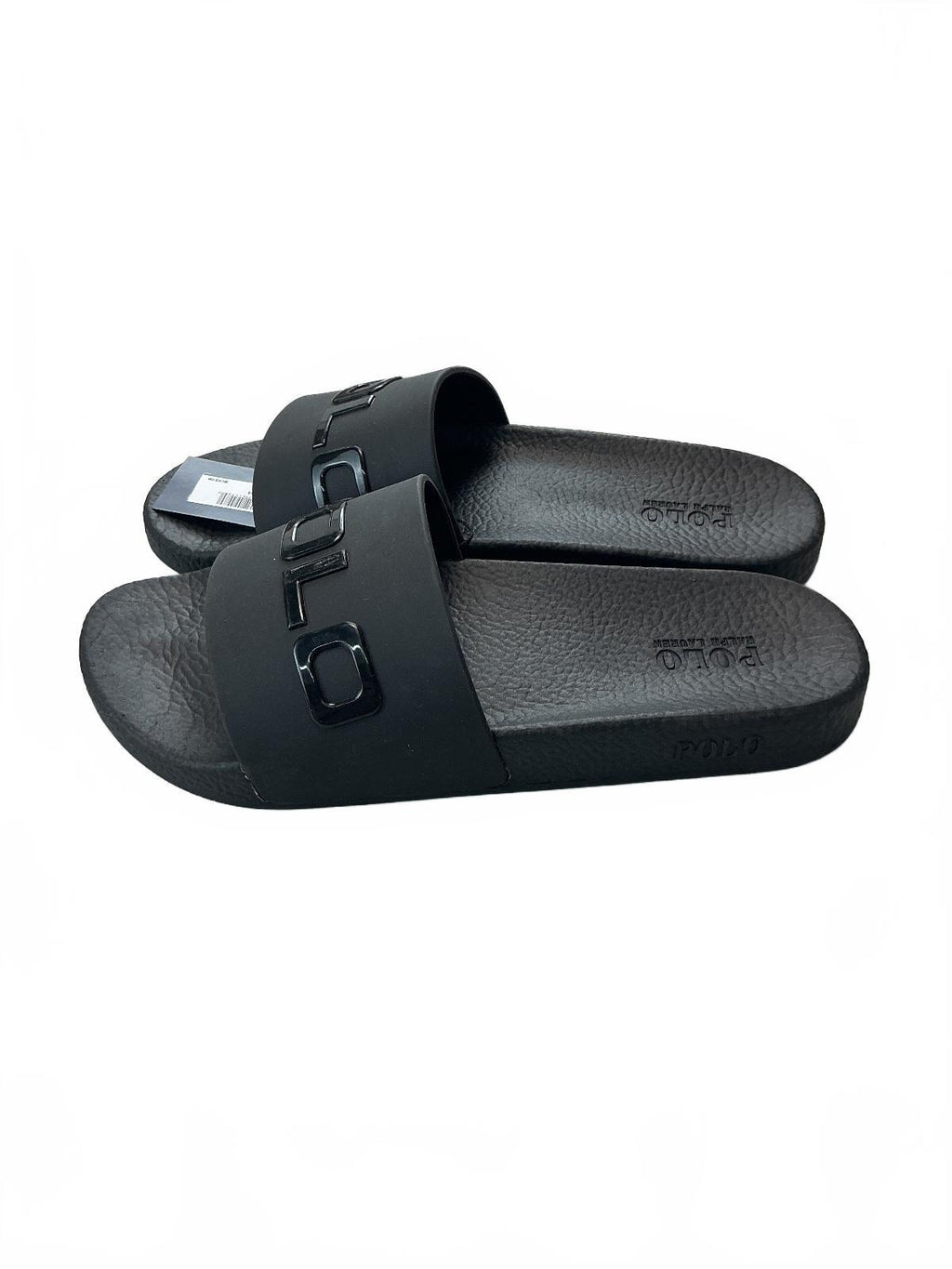 Polo Ralph Lauren Black Slides Sandals Mens UK 8