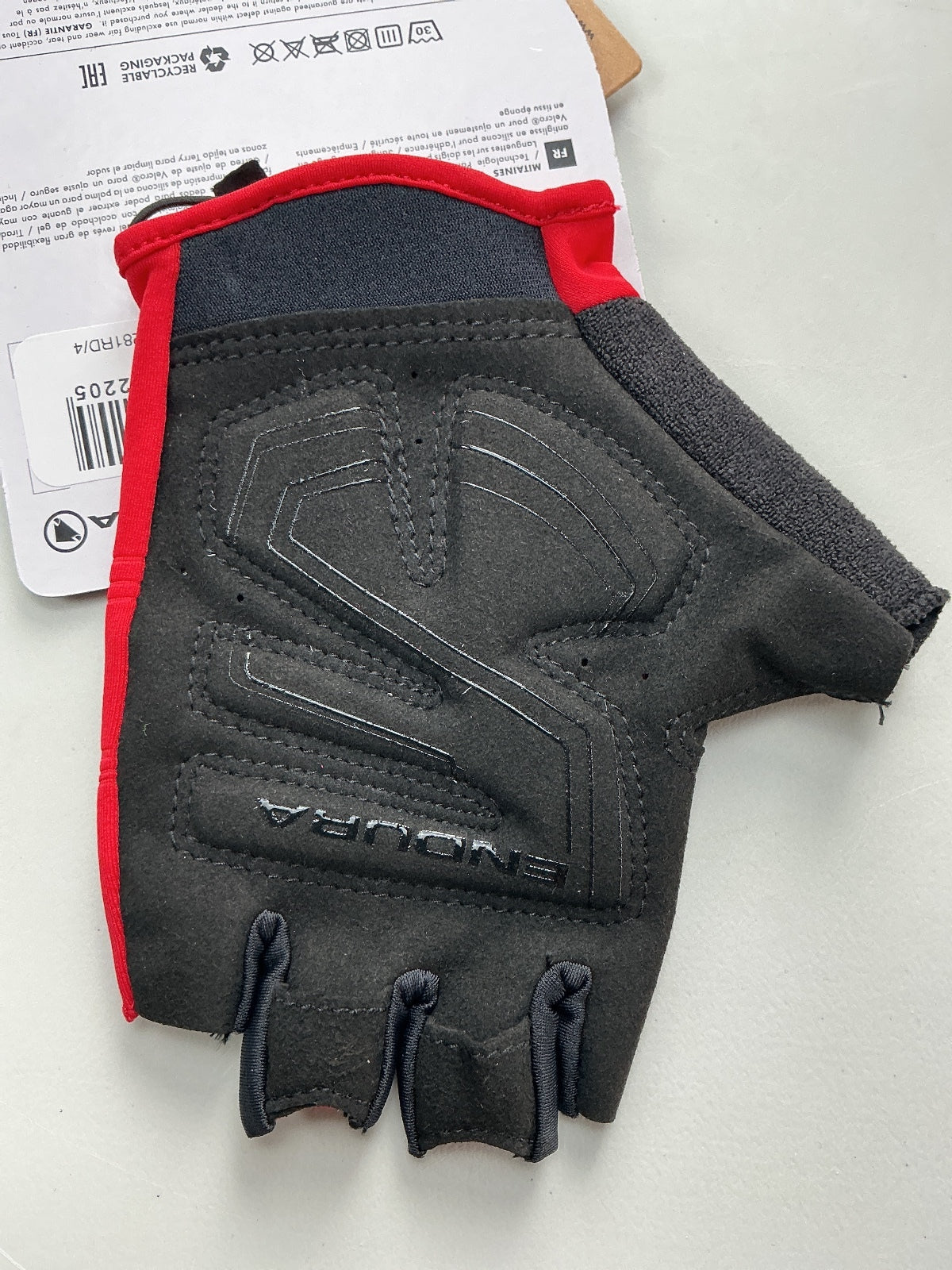 Endura Xtract Mitt Cycling Gloves Red Black Size M Comfortable Fit