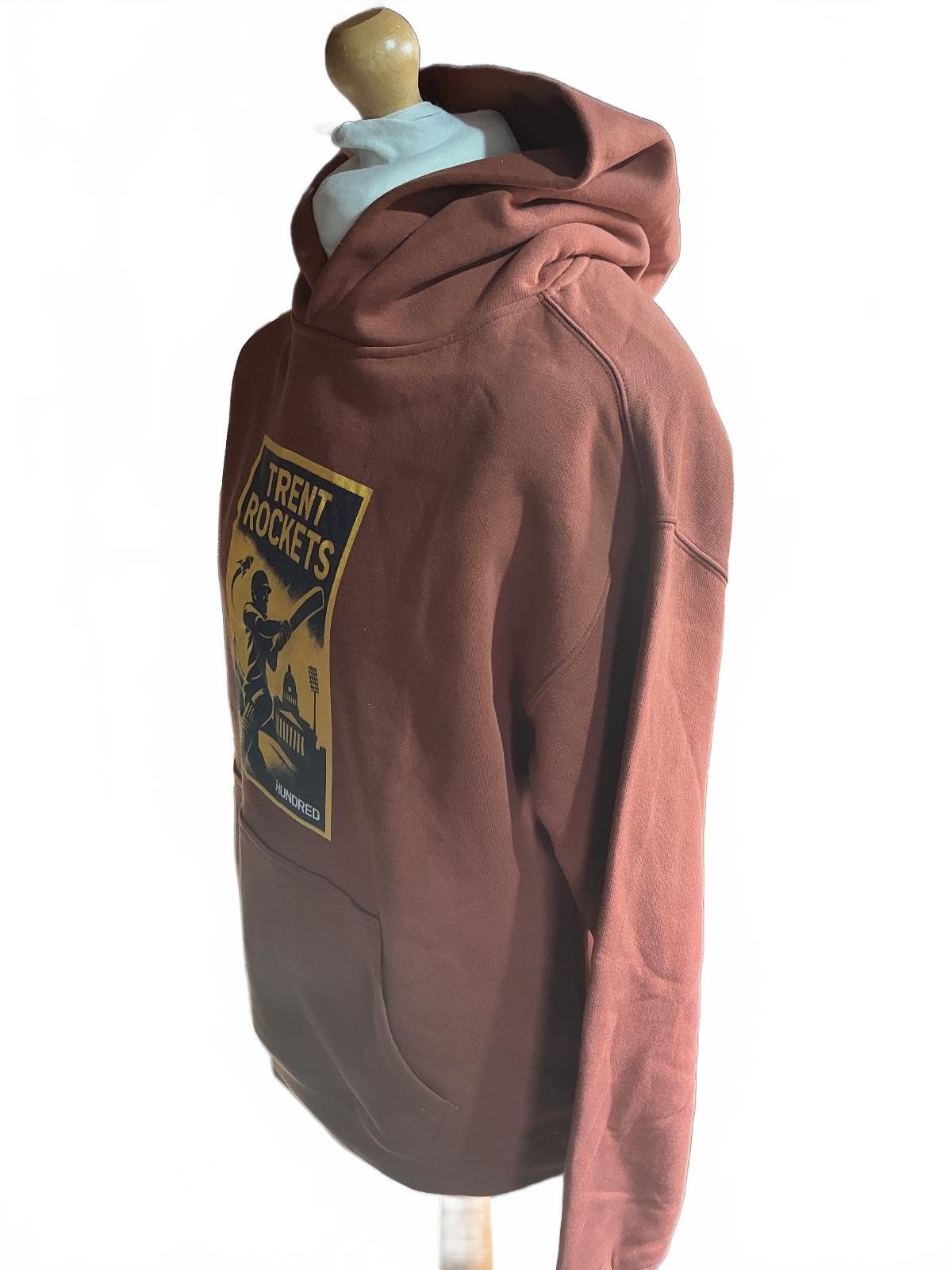 Trent Rockets Brown Hoodie Sweatshirt Size S Casual Sportswear