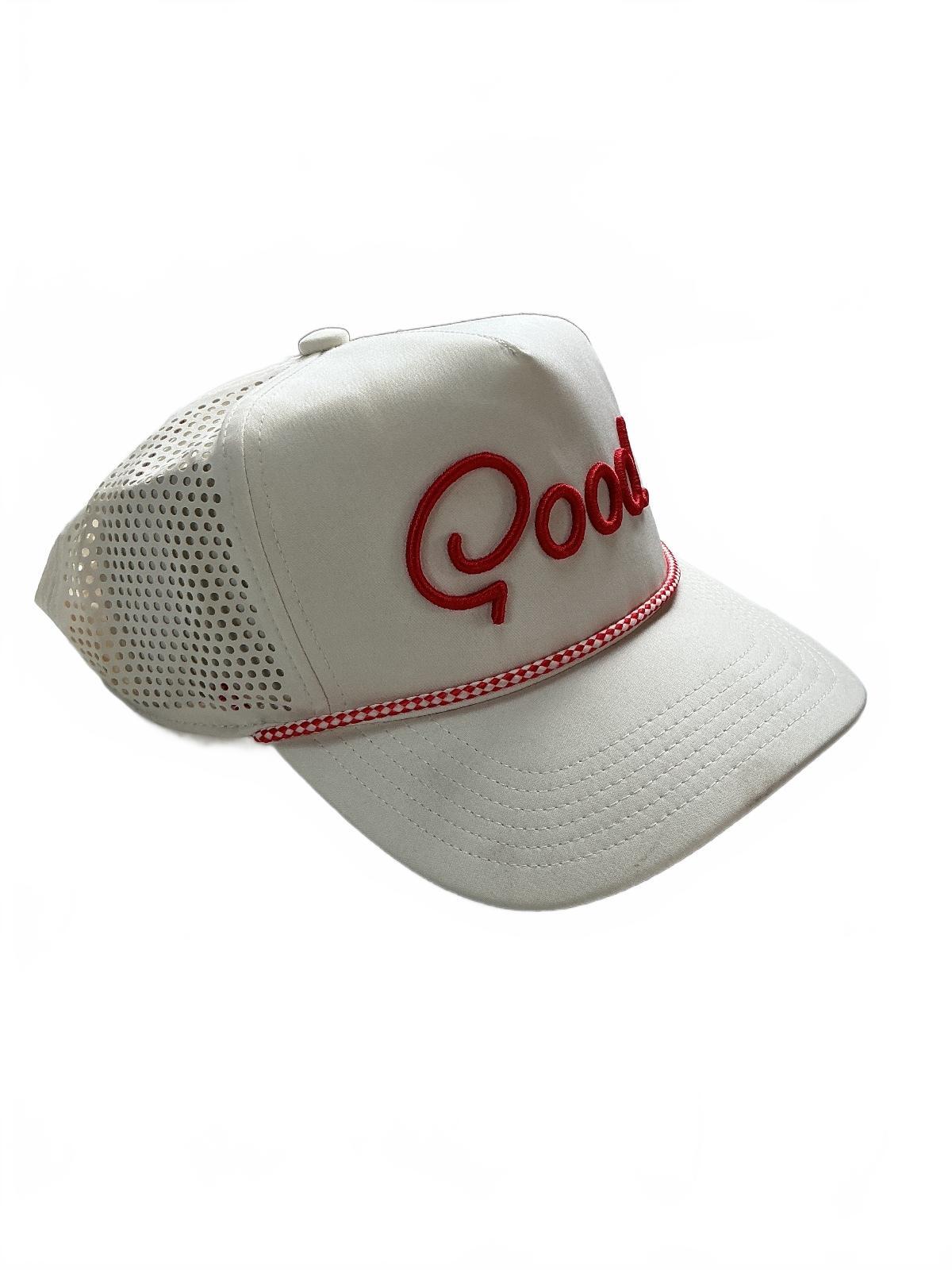 *NEW* Good Good That's Fire Rope Hat White Adjustable