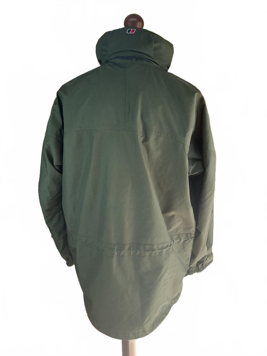 Berghaus Gore-Tex Waterproof Jacket Men's Large Green Hooded Outdoor Coat