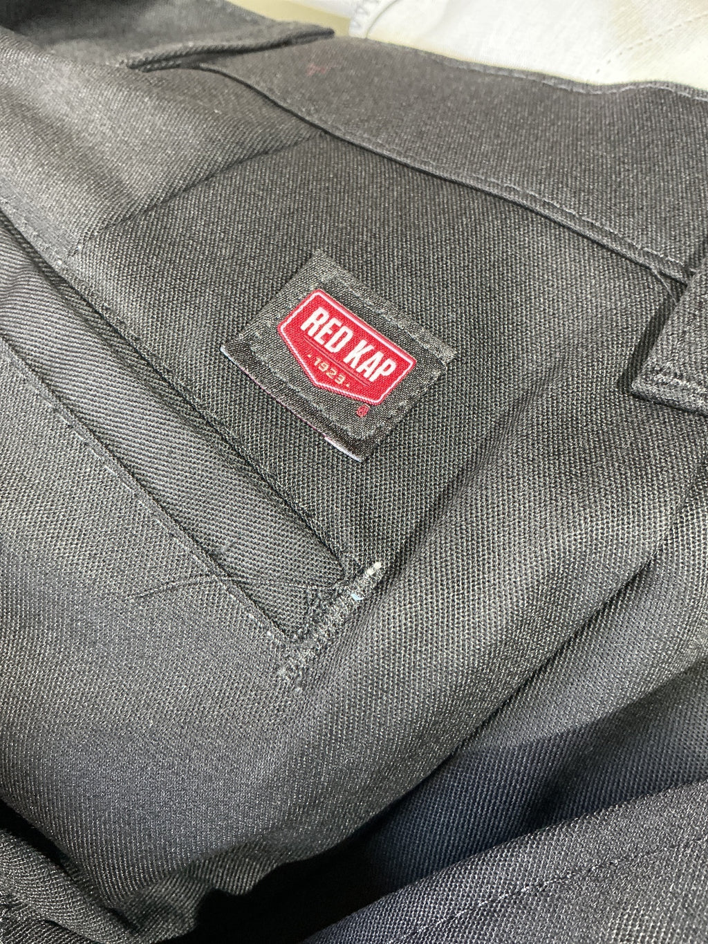 Red Kap Black Work Trousers Size W38 L30 Durable Comfortable Fit