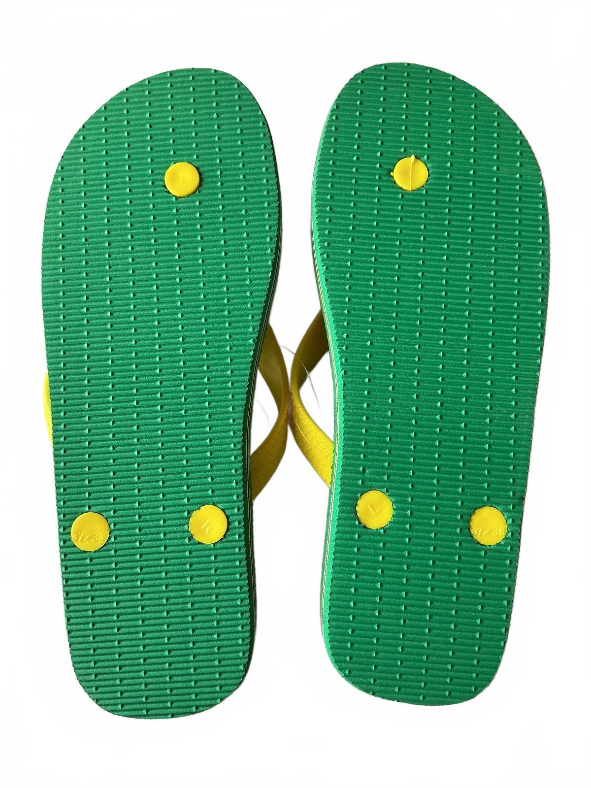 Cressi Green Yellow Flip Flop Sandals Size 5.5-6.5Uk