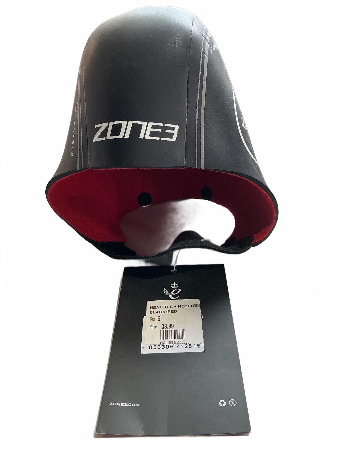 Zone3 Heat-Tech Neoprene Swim Cap Black Red Size S Thermal Protection