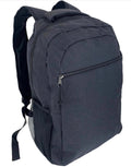 New Stationary Backpack Black Durable Water-Resistant School Bag 45cm