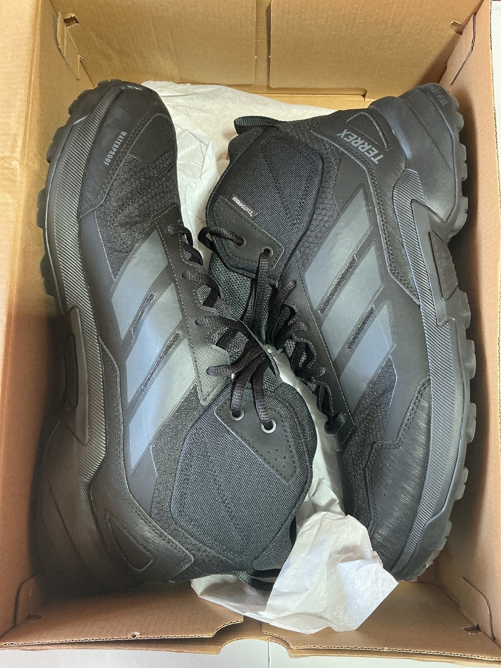 Adidas Terrex Easttrail 3 Mid-Cut Black Hiking Shoes Size UK 11 Waterproof