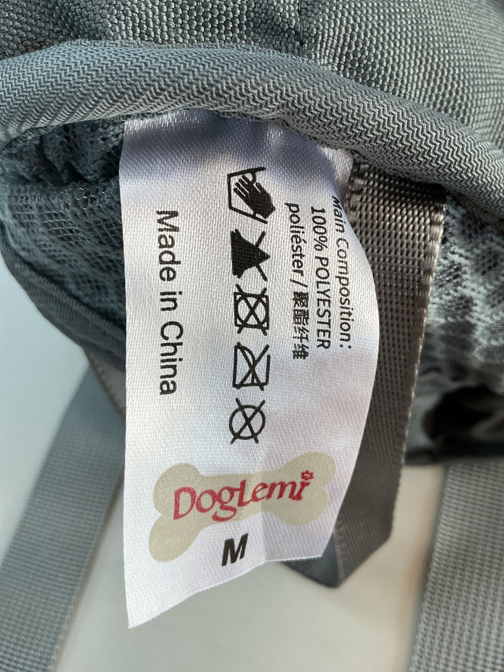 Allsopets Dog Carrier Backpack Medium Grey Adjustable Straps Comfortable Cushion