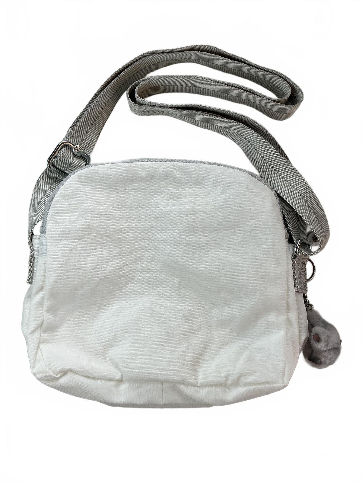 Kipling Keeffe Crossbody Bag Women White Adjustable Strap Lightweight