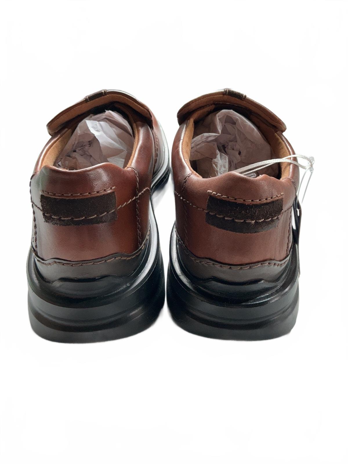 Clarks Men's Gessler Brown Leather Slip-On Shoes Size 8.5 Casual Loafers