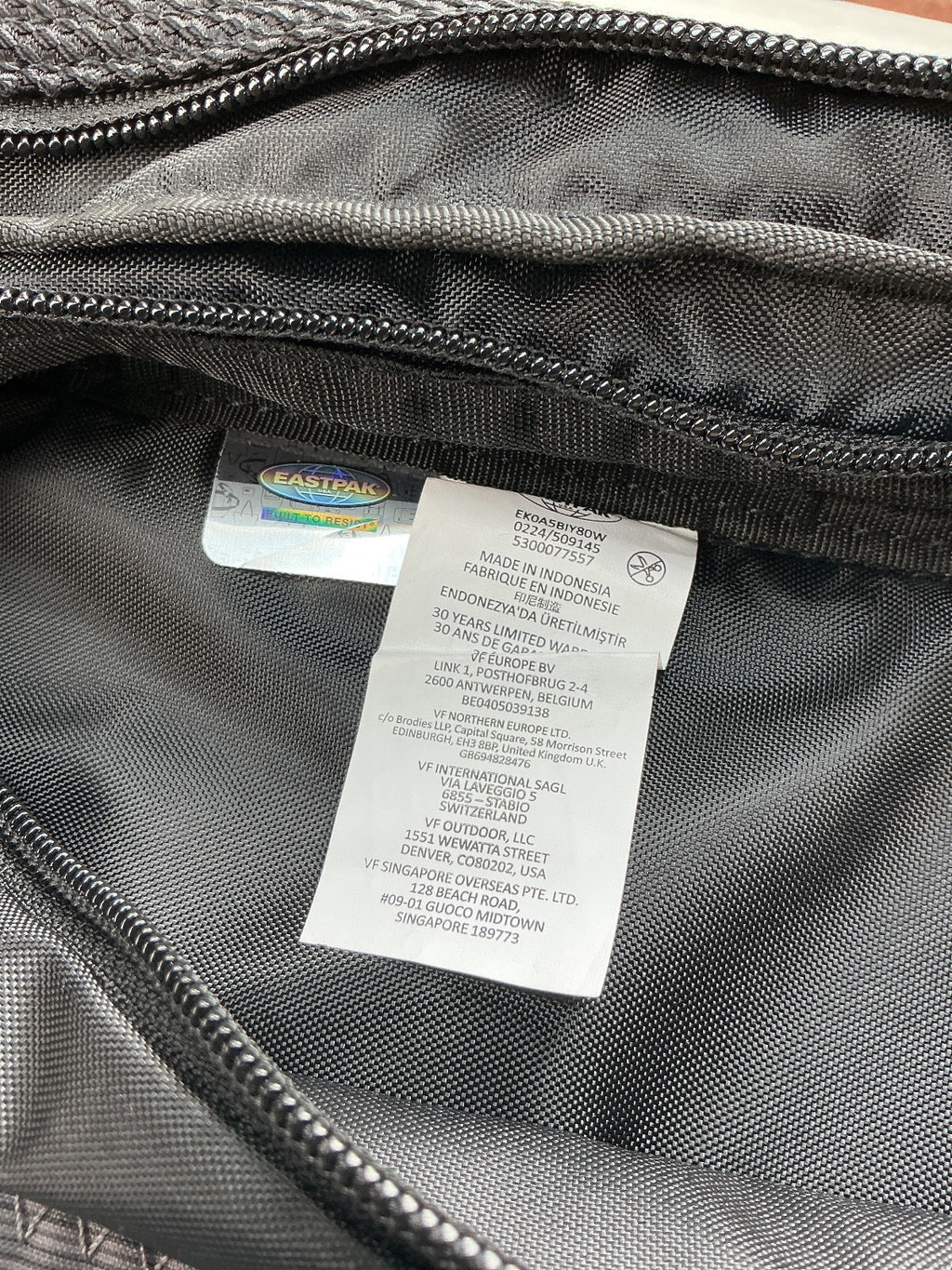 Eastpak Multipac Unisex 27L Black Double-Deck Travel Bag