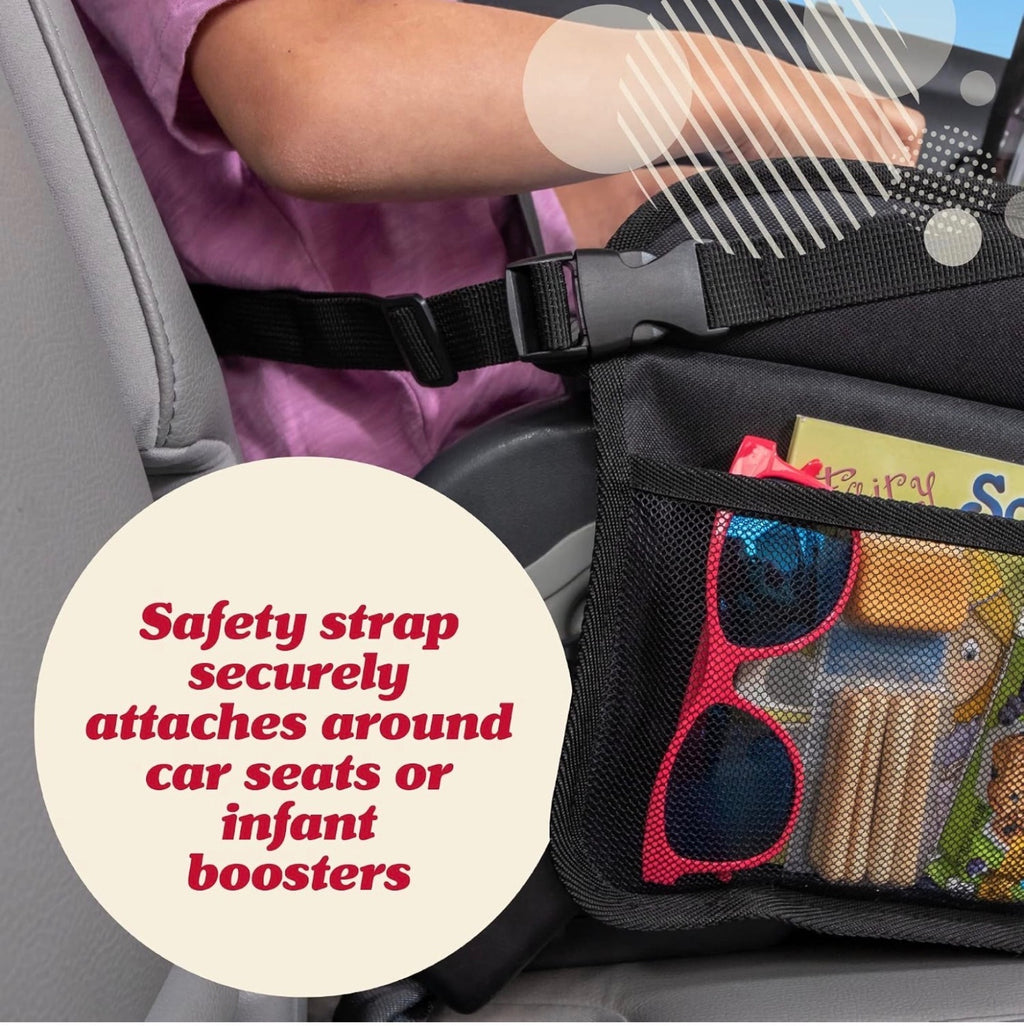 Lusso Gear Kids Car Seat Tray Black Unisex Portable Travel Activity Table