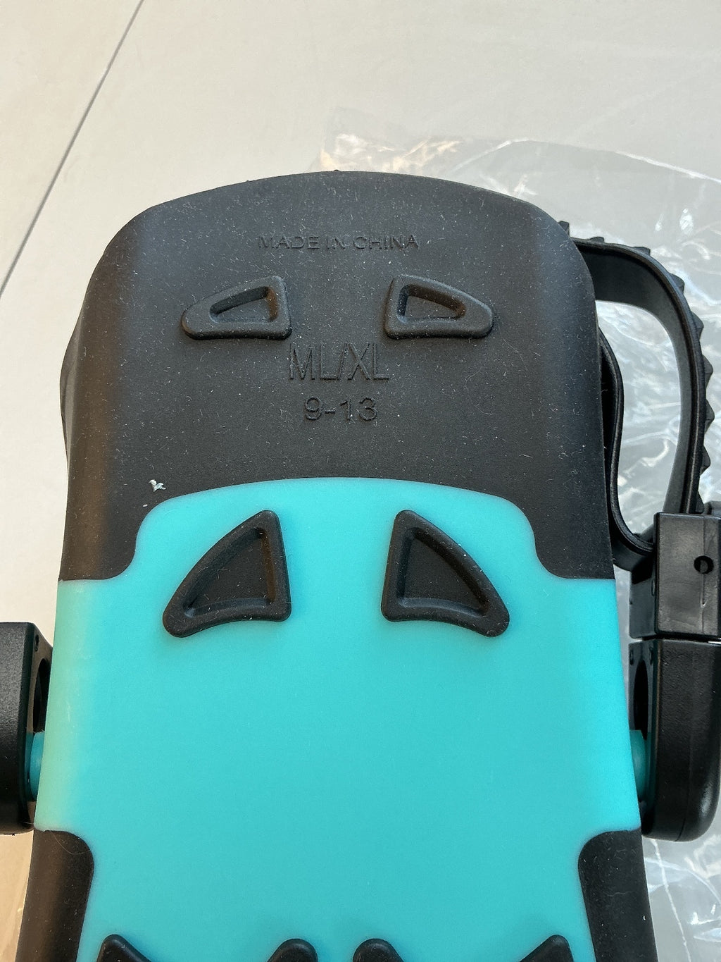 Snorkel Set Size L/XL Fins Mask Snorkel Aqua Black Uk 9-13