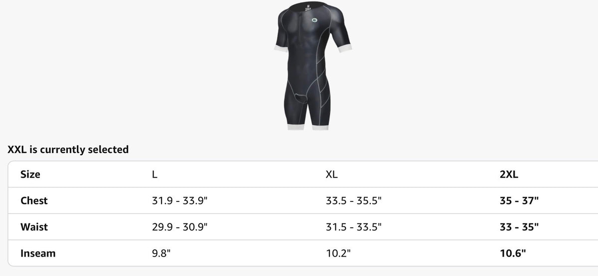 OG Triathlon Suit Men's 2XL Black High Tech Fabric Smooth Zipper