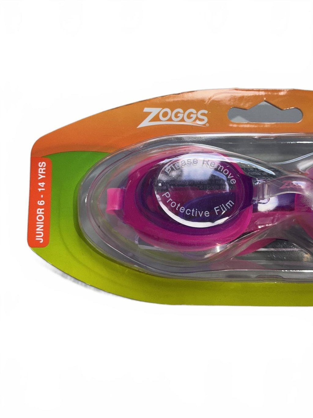 Zoggs Ripper Junior Swimming Goggles Pink Purple Tape Junior 6-14 Yrs