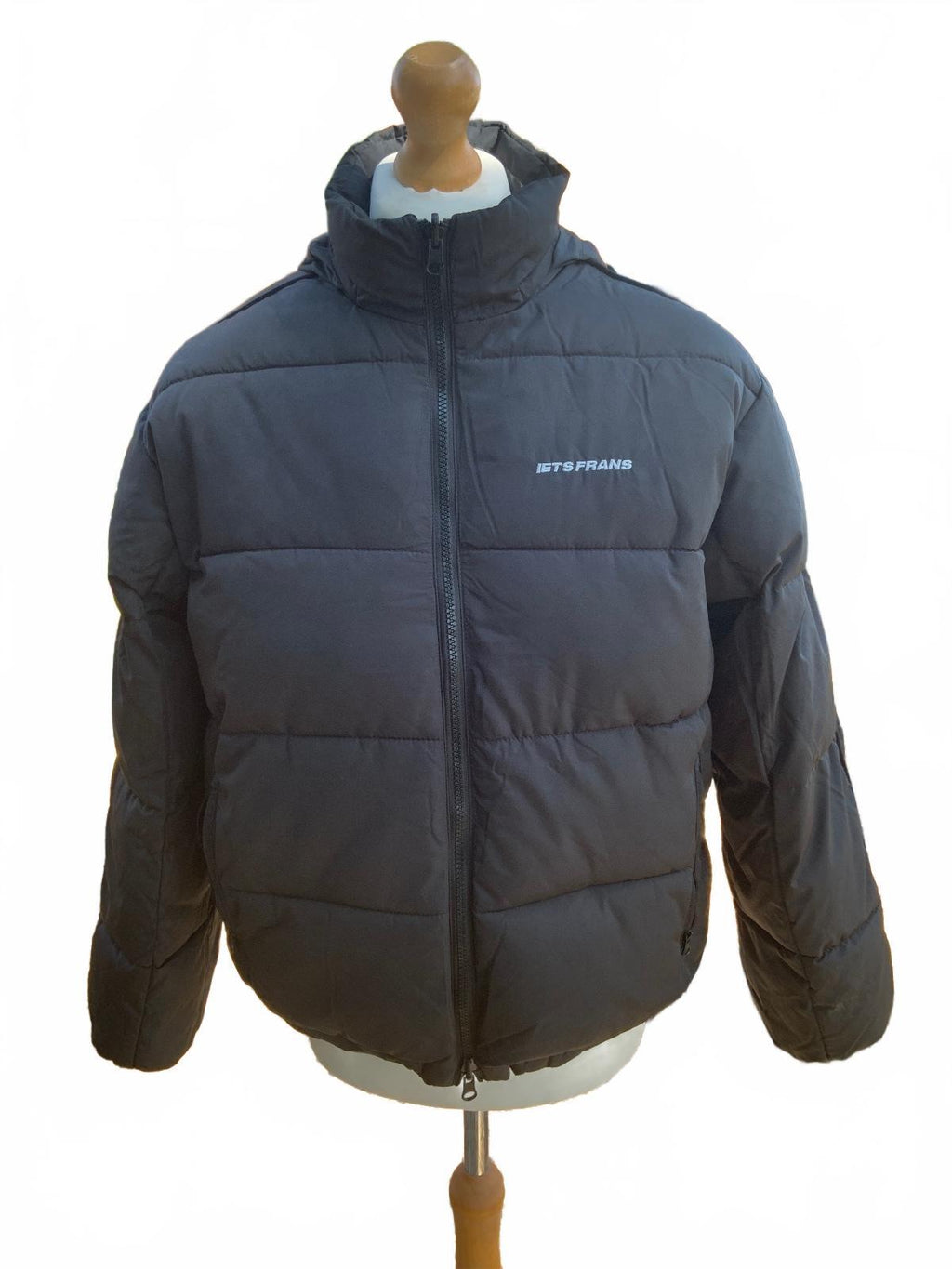 iets frans//Urban Outfitters Reversible Puffer Jacket Black and Grey Size S Coat