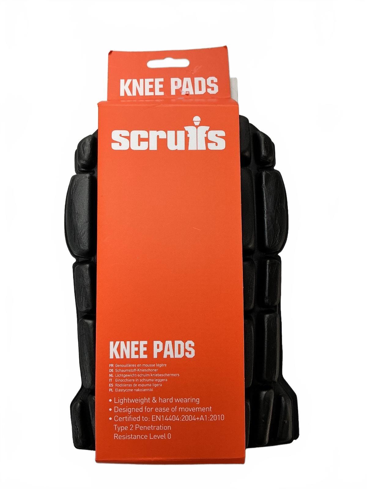 Scruffs Knee Pads Unisex Black Lightweight Hard Wearing Knee Protection