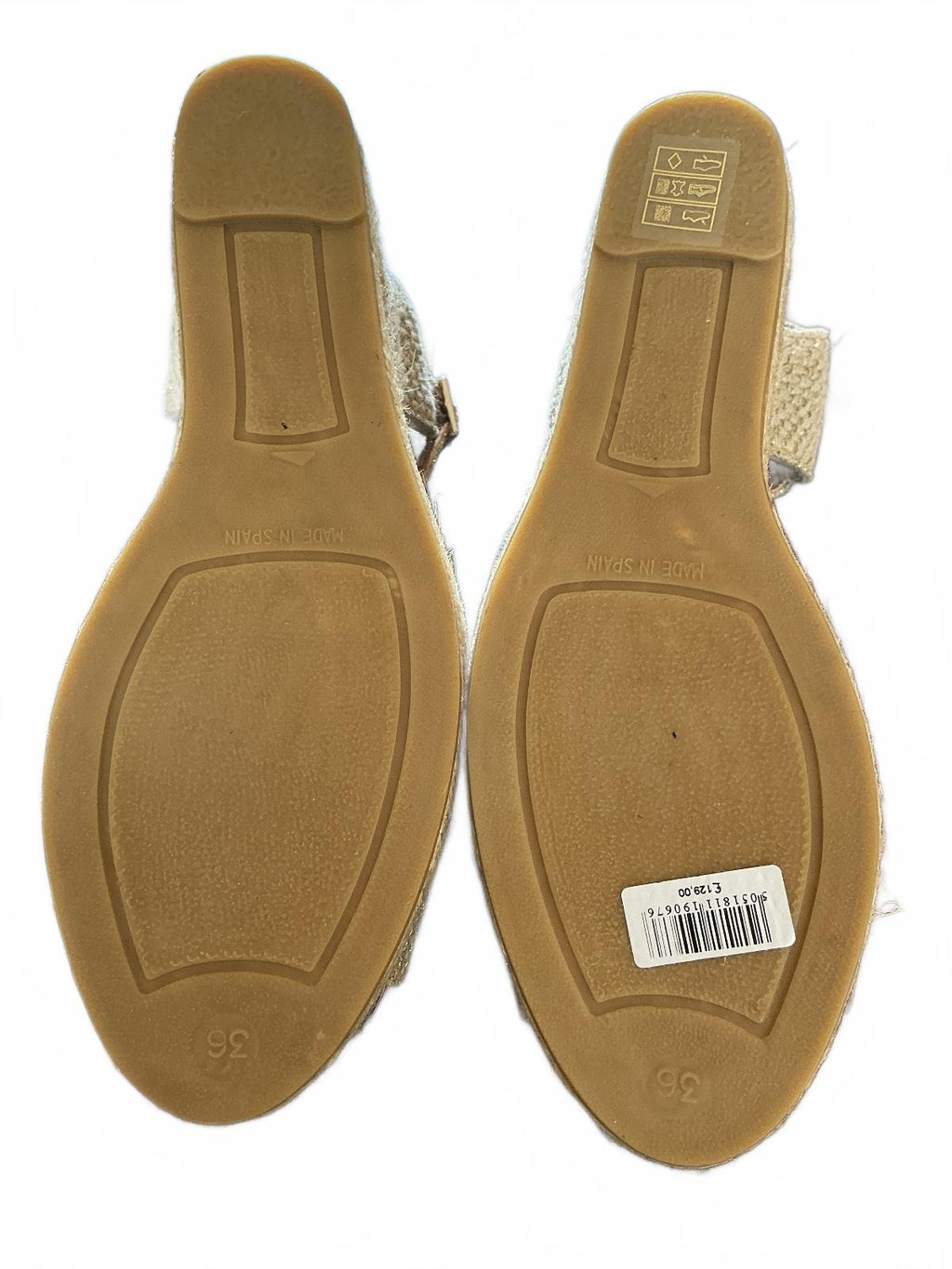 Gaimo Beige Espadrille Wedge Sandals Size 36 Uk 4 Summer Casual Shoes