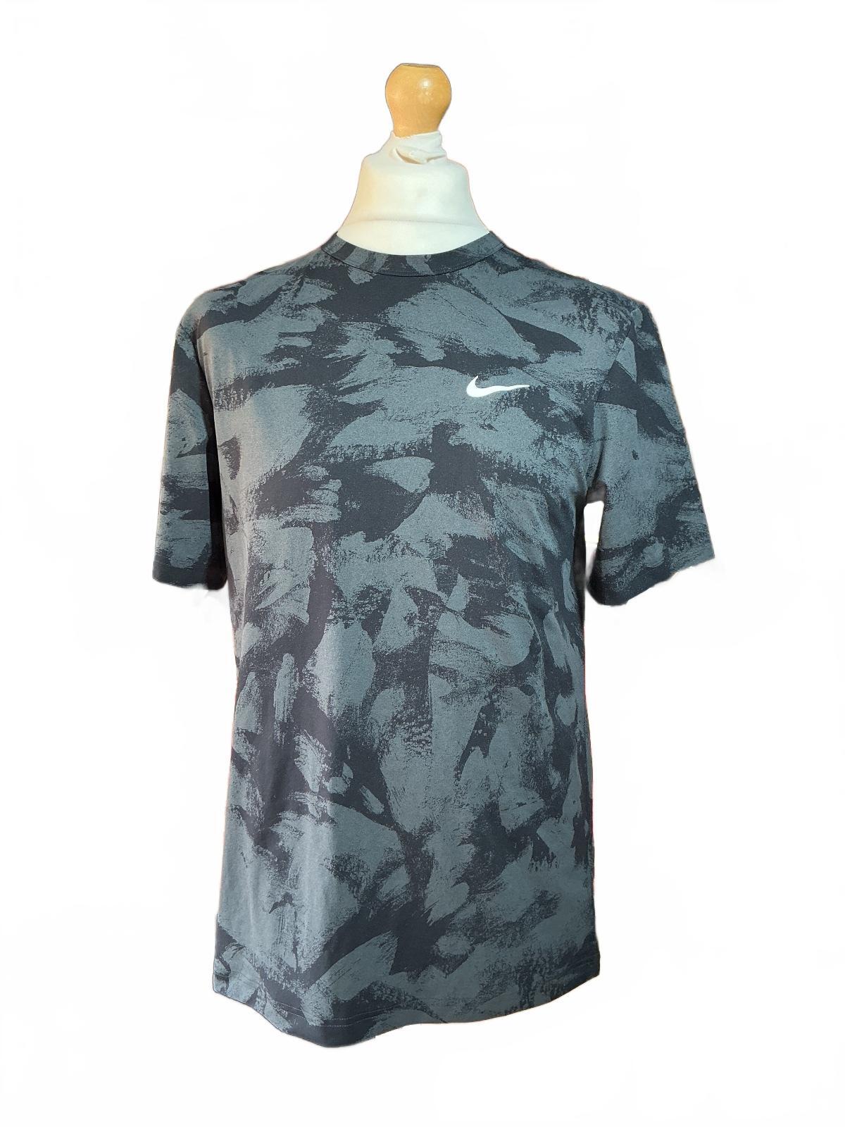 Nike Men's Stone Dri-Fit Training T-Shirt Size T Marble Print Activewear