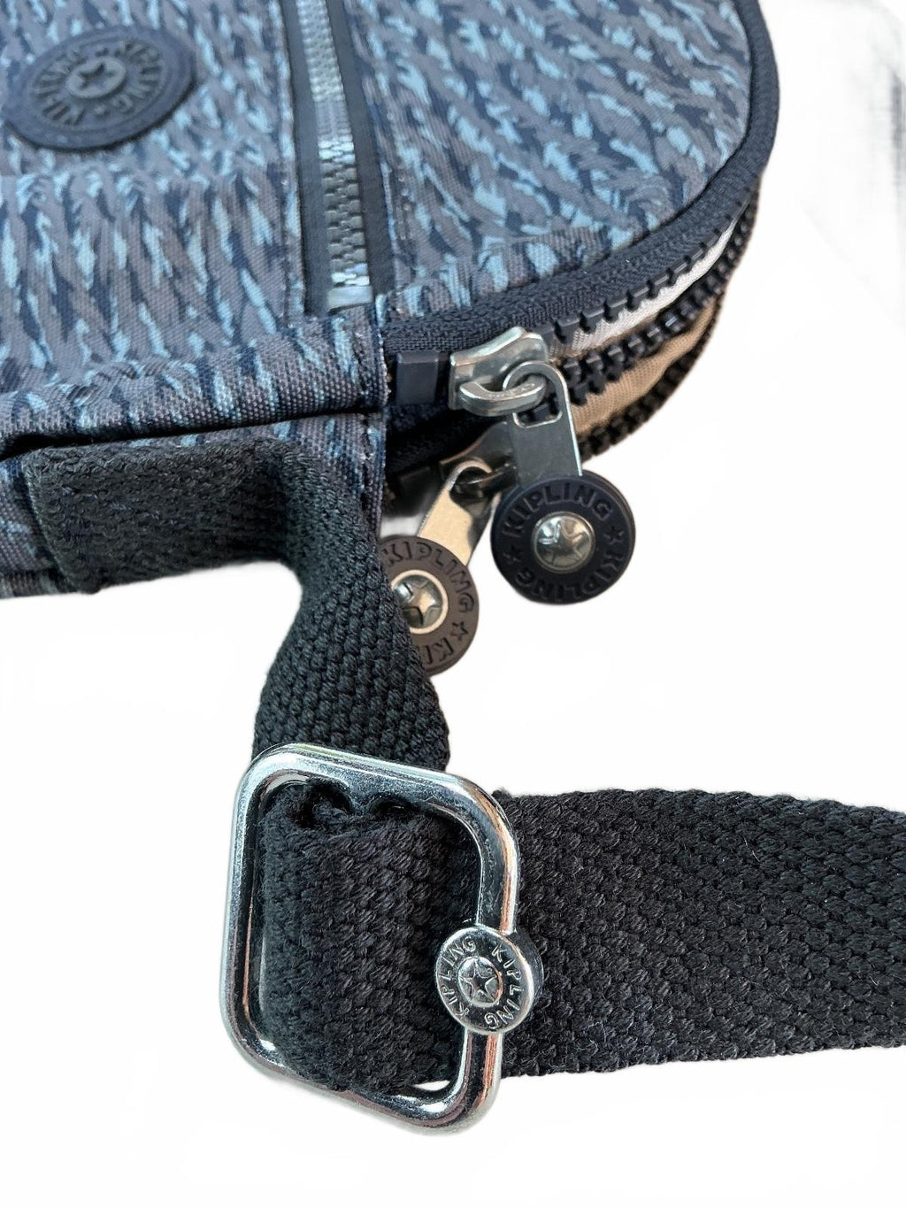 Kipling Keefe Crossbody Bag Women Medium Blue Multi Zip Pouch