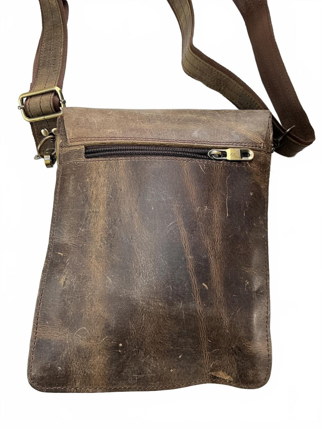 Oxford Bespoke Luxury Leather Crossbody Bag Unisex Brown Vintage Style
