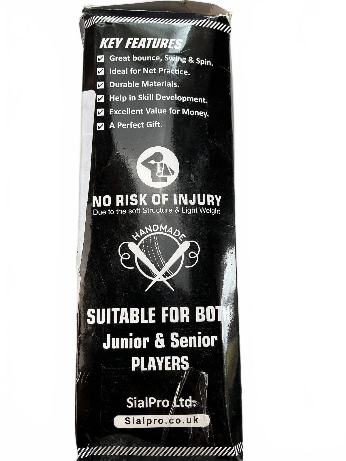 SialPro Cricket Balls Pack of 2 Practice Training Size Standard