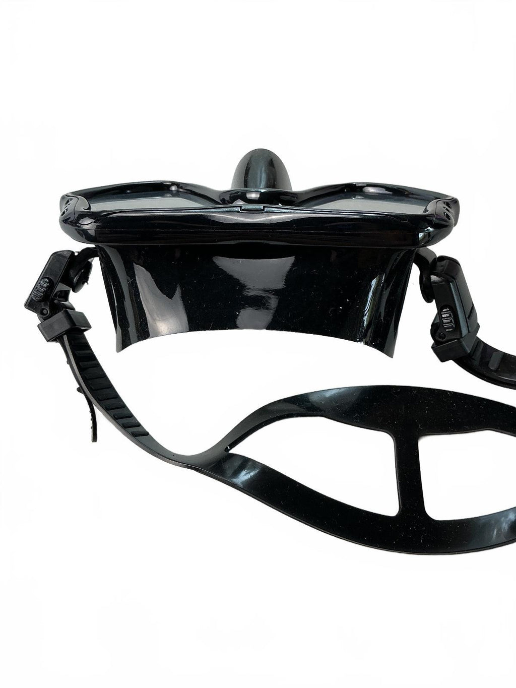 Generic Diving Mask Unisex Black Tempered Glass Adjustable Strap